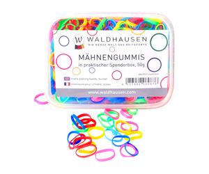 Waldhausen Horse Rubber Plaiting Bands With Box Storage For Mane Care