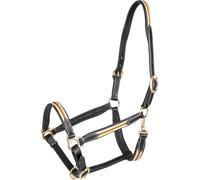 WALDHAUSEN Leather Halter X-Line Oxford, Black/Beige, VB