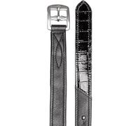 WALDHAUSEN Stirrup Leathers Crocodile X-Line Black 130 cm