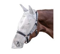 WALDHAUSEN XWB Premium Fly Mask for Headcollar Ear and Nose Protection Silver Grey