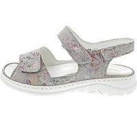 Waldläufer 756001-168/070 Women's Flat Sandals Suede Leather Grey Size 36, multicoloured, 9 UK