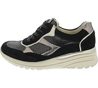 Waldläufer H-Carla Sporty Lace-Up Black, Black Iron Cream, 8 UK