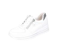 Waldläufer H-Lana 758009 200 150 White Leather Womens Wide Fit Lace/Zip Up Trainers 6.5