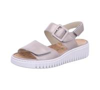 WALDLAUFER Women's Wand Womens Wedge Heel Sandals - Tan - Size: 5