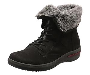 Waldläufer Hadessa Women's Boots Genuine Leather Black with Lacing Width H. Black (Black, UK Footwear Size System, Adult, Women, Numeric, Medium, 7.5)