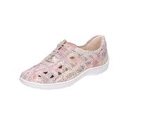 Waldläufer Henni Women's Lace-Up Shoes Suede Casual Sports Shoes Printed Henni Pink Laced (264 Pink, UK Footwear Size System, Adult, Women, Numeric, Medium, 5.5)