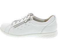 Waldläufer Waldlaufer 947001 H-Cloe Soft Leather Wide fit Casual Shoes with Zip (White, UK Footwear Size System, Adult, Women, Numeric, Wide, 7)