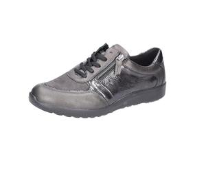 Waldläufer Waldlaufer M-Ira Wide Fitting Shoe Comfortable up to 25mm Heel (Grey, UK Footwear Size System, Adult, Women, Numeric, Medium, 6)