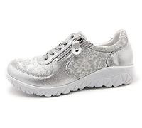 Waldläufer Womens H89001 213 989 Havy Soft Bufa Jasminstretch Lace-Up Trainers 5.5 UK White Silver