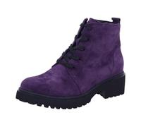 Waldlaufer 716807 195 270 - H-Luise Ladies Wide Lila Suede Arch Support Zip & Lace Ankle Boots
