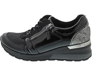 Waldlaufer Chloe Womens Trainers 5.5 UK Black Pat Combi