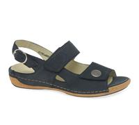 Waldlaufer Heliett 342002 191 217 Blue Nubuck Women's Adjustable Sandals