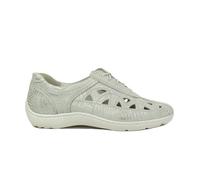Waldlaufer Henni 496003 142 150 Grey Leaf Suede Women's Lace Up Summer Shoes