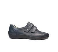 WALDLAUFER Women's Stone Womens Rip Tape Fastening Shoes - Navy Lea - Size: 16/5