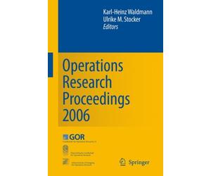 Waldmann - Operations Research Proceedings 2006 Selected Papers of t - X555z