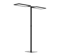 Waldmann Yara.double LED floor lamp CCT, BT, PIR, black