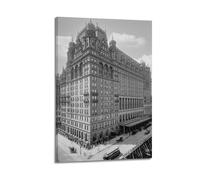 Waldorf Astoria Hotel Photo, New York City 5th Avenue And West 34th Street Poster Decorative Painting Canvas Wall Posters And Art Picture Print Modern Family Bedroom Decor Posters 16x24inch(40x60cm)
