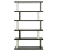 Waldorf Black and White Open Shelving Unit