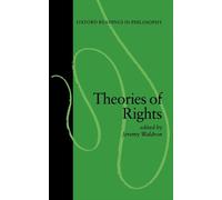 Theories of Rights by Jeremy Waldron (Paperback, 1985)