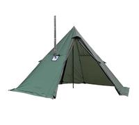 WaldWander Tipi Hot Tent with Stove Jack and Snow Skirt,6.89ft Standing Room,3~4 Person, Tipi Tent for Family,Hiking,Fishing,Hunting,Backpacking Camping