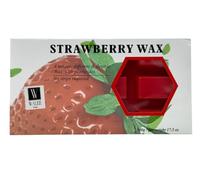 Walee Sensitive Hot Film Depilatory Wax Block, Tea Tree, Chocolate & Strawberry, Low Allergy Risk Formula, 500g (500g, Strawberry)