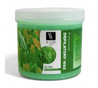 Walee Wax Pot Tub- Tea Tree, Honey, Pink & Creme- For All Skin Types, Full Body Hair Removal, Wax Heater Friendly, At Home and Professional Use For Stubborn Hair Removal- 500g (500g, Tea Tree)