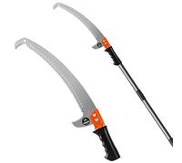 Walensee 3 M Pole Saw for Tree Trimming, Lightweight Stainless Steel Pole Pruner with Extension Handle & Pruning Blade, High Reach Branch Cutter for Garden, Patio & Forestry