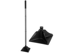 Walensee Durable Steel Tamper With 48" Handle For Ground Leveling And Paver Installation All-Steel Heavy Duty Garden Rubber Grip
