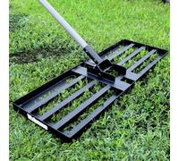 Walensee Lawn Leveling Rake With Stainless Steel Handle, 7Ft, 30"x10" Heavy Duty Levelawn Tool For Yard, Garden Soil Sand Surfaces