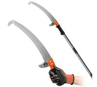 Walensee Lightweight Pole Saw 14 Ft Stainless Steel Manual Pruner For Tree Trimming High Pole Pruning Pole Saw With Blade
