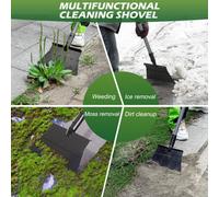Walensee Sturdy Garden Spade 136Cm Adjustable Handle With Foot Pedal Digging Weeding Lawn Edging Ice Clearing Cleaning Shovel Tool