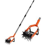Walensee Versatile Rotary Garden Cultivator Adjustable Stainless Steel Pole And Weeding 2-In-1 Garden Soil Cultivator Weeding Tool