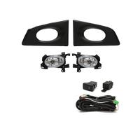 WALEQW 2Piece For Fit For Jazz G Type 2008 2009 2010 Fog Lamp Headlight Car Front Bumper Light Assembly With LHD/RHD Wires Switch Car Fog Light Lamp(LHD Halogen)