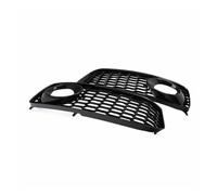 WALEQW For A5 For SLine S5 B8 RS5 2008 2009 2010 2011 2012 Honeycomb Mesh Hex Car Front Bumper Fog Light Lamp Grille Grill Cover Car Fog Light Lamp(Chrome Silver)