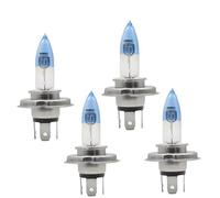 WALEQW Front Head Light 2Pcs Super LED Bulbs White 12V H4 Headlamps Kit 100W 6000K Car Auto Lamps Xenon Lamp Bright Halogen Headlight(H4-4PC)