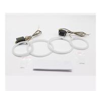 WALEQW Front Head Light Durable SMD Cotton Light Switchback LED Angel Eye Halo Ring DRL Kit For VW For Golf 4 Golf4 MK4 R32 VR6 1998-2004(White and yellow)