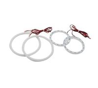 WALEQW Front Head Light Durable SMD Cotton Light Switchback LED Angel Eye Halo Ring DRL Kit For VW For Golf 4 Golf4 MK4 R32 VR6 1998-2004(White)
