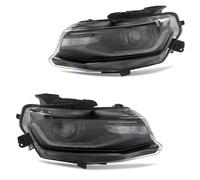 WALEQW Front Head Light Front Headlight HID/Xenon Projector Headlights LED DRL LEFT RIGHT Head Light For Chevy For Camaro 2016 2017 2018 2019 2020 2021 2022(Grey)