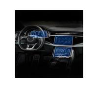 WALEQW Glass Screen Protector Tempered Glass Car Navigation Screen Film Dashboard Film Interior For For Q8 2018 2019-2022 For Q7 2020-2022 GPS Touchscreen Protector(3pcs)