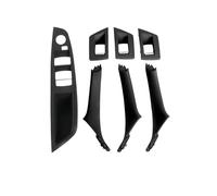 WALEQW Vehicle Interior Accessories LHD RHD Interior Passenger Door Handle Inside Panel Trim for BMW for 5 Series for F10 for F11(LHD Black)