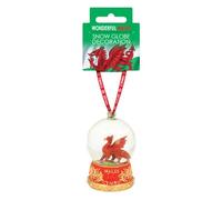 Wales 45mm Snowglobe Decoration Ornament | Festive Miniature Collectible with Welsh Red Dragon, Celtic Dragon, or Sheep | Novelty Home Decor Holiday Display Piece & Gift Idea for Kids and Adults