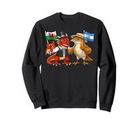 Wales Argentina Flag Welsh Roots Proud Argentine Heritage Sweatshirt