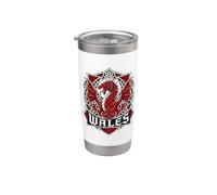 Wales Celtic Crest s Welsh Dragon Knotwork Stainless Steel Insulated Tumbler