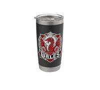 Wales Celtic Crest s Welsh Dragon Knotwork Stainless Steel Insulated Tumbler