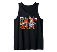Wales Chile Flag Welsh Roots Proud Chilean Heritage Tank Top