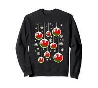 Wales Christmas Happy Xmas Ornaments Decorations Baubles Sweatshirt
