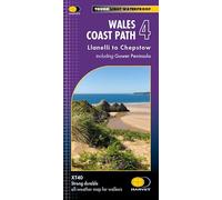 Wales Coast Path 4: Llanelli to Chepstow XT40 map: Llanelli to Chepstow including Gower Peninsula