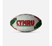 Wales Cymru Dotted Print Rugby Ball | Official Training & Match Ball with Red Dragon Welsh Flag Design | Durable 4-Panel Construction, Textured Grip & All-Weather Performance