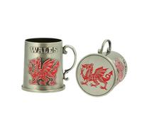 Wales Cymru Dragon Metal Tankard Ornament | Figurine Decoration Centerpiece | Cute Stuff Decor Souvenir Gifts for Men Women| Perfect for Birthday Christmas Holiday Celebration
