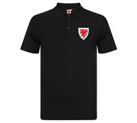 Wales Cymru Mens Polo Shirt Crest FAW Official Football Gift